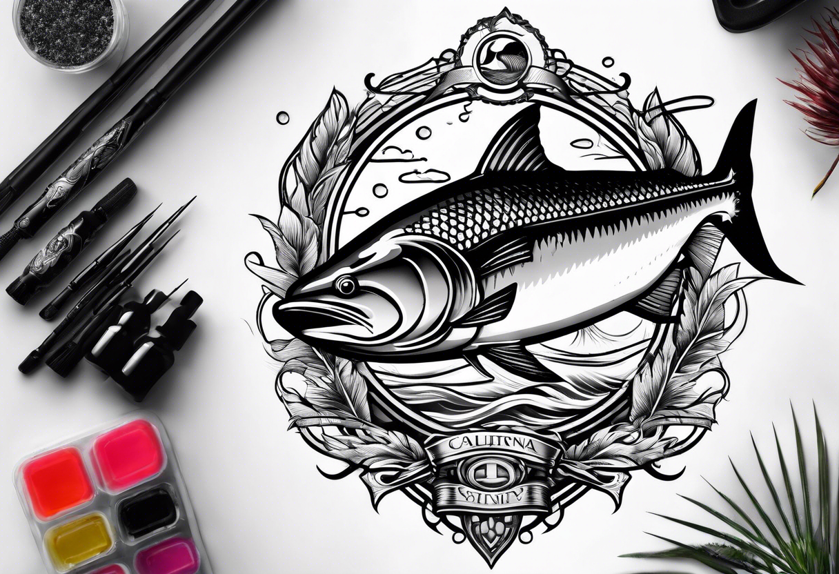 Sport Fishing California tattoo idea