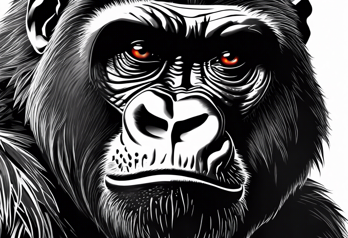Gorilla tattoo idea
