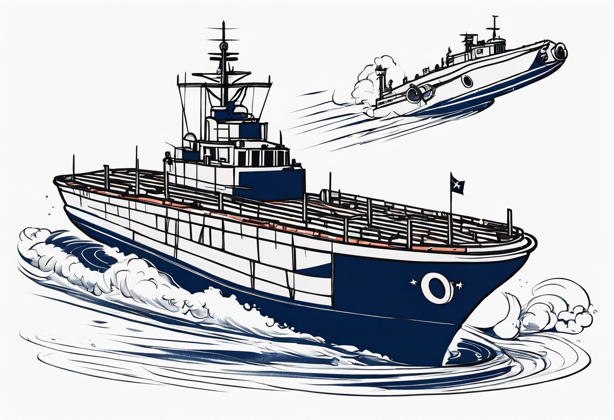 navy landing craft air cushion tattoo idea