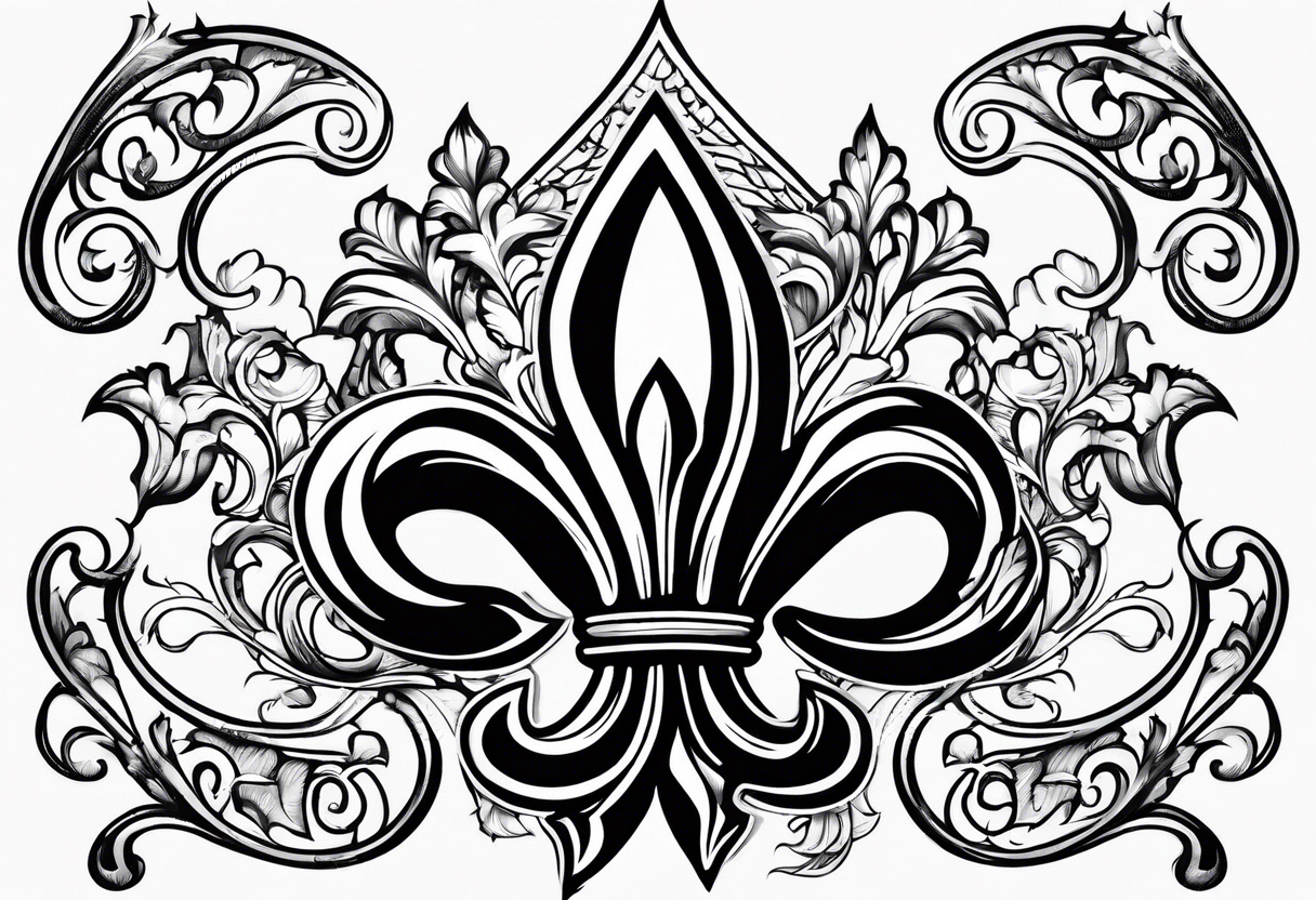 fleur de lis tattoo idea