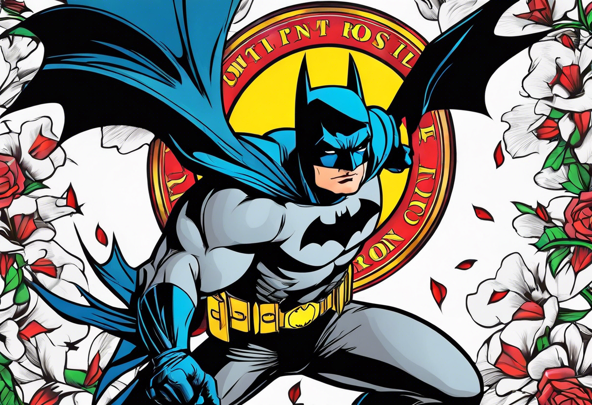 Batman slapping Robin tattoo idea