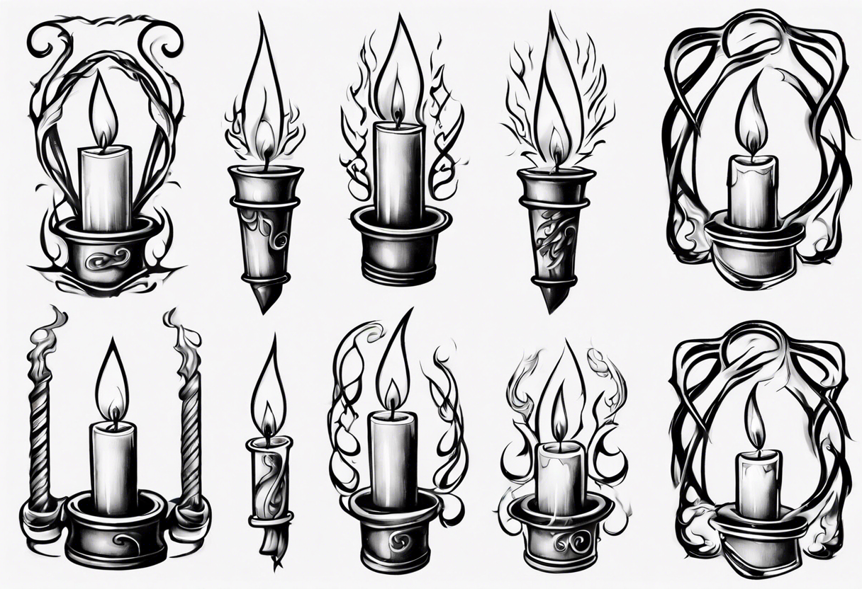 Candle tattoos design ( 50 amazing tattoos candle idea) - YouTube