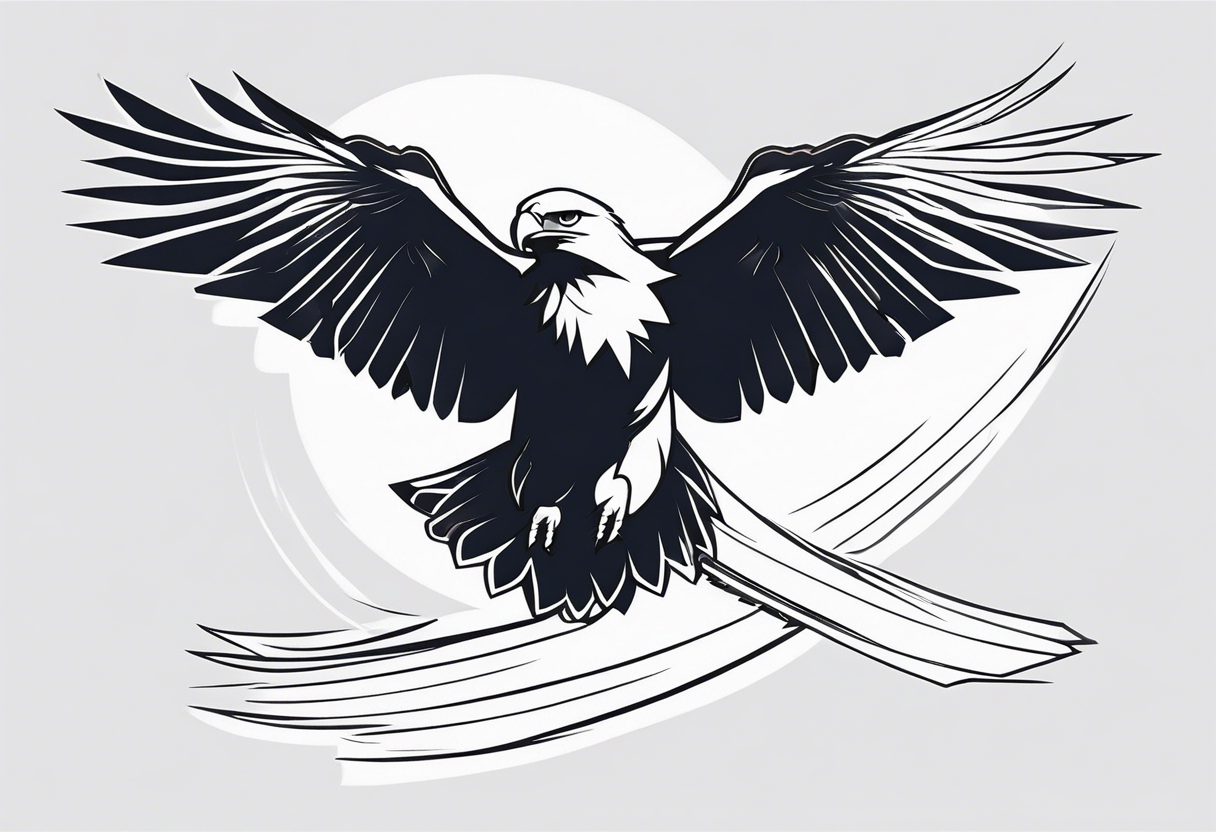 a soaring eagle tattoo idea