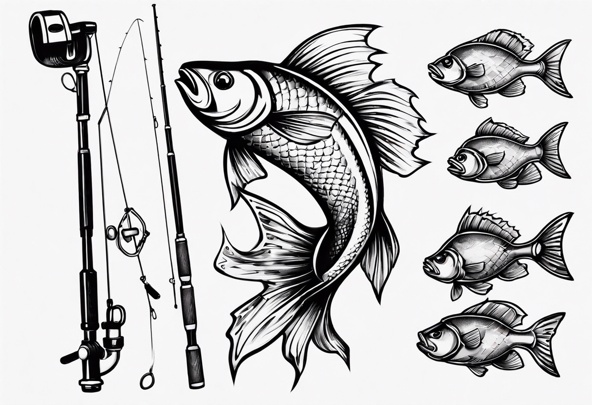 small fishing rod tattoo｜TikTok Search