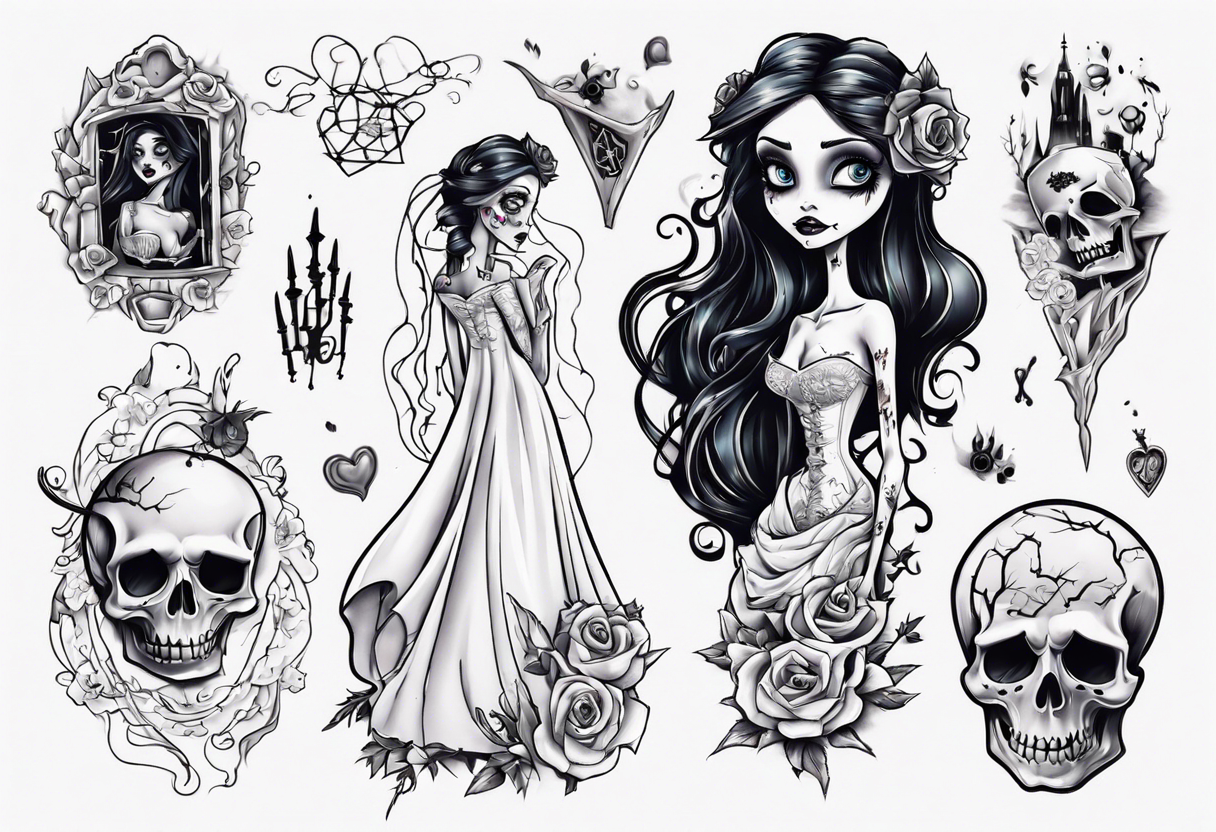 Emily corpse bride tattoo idea