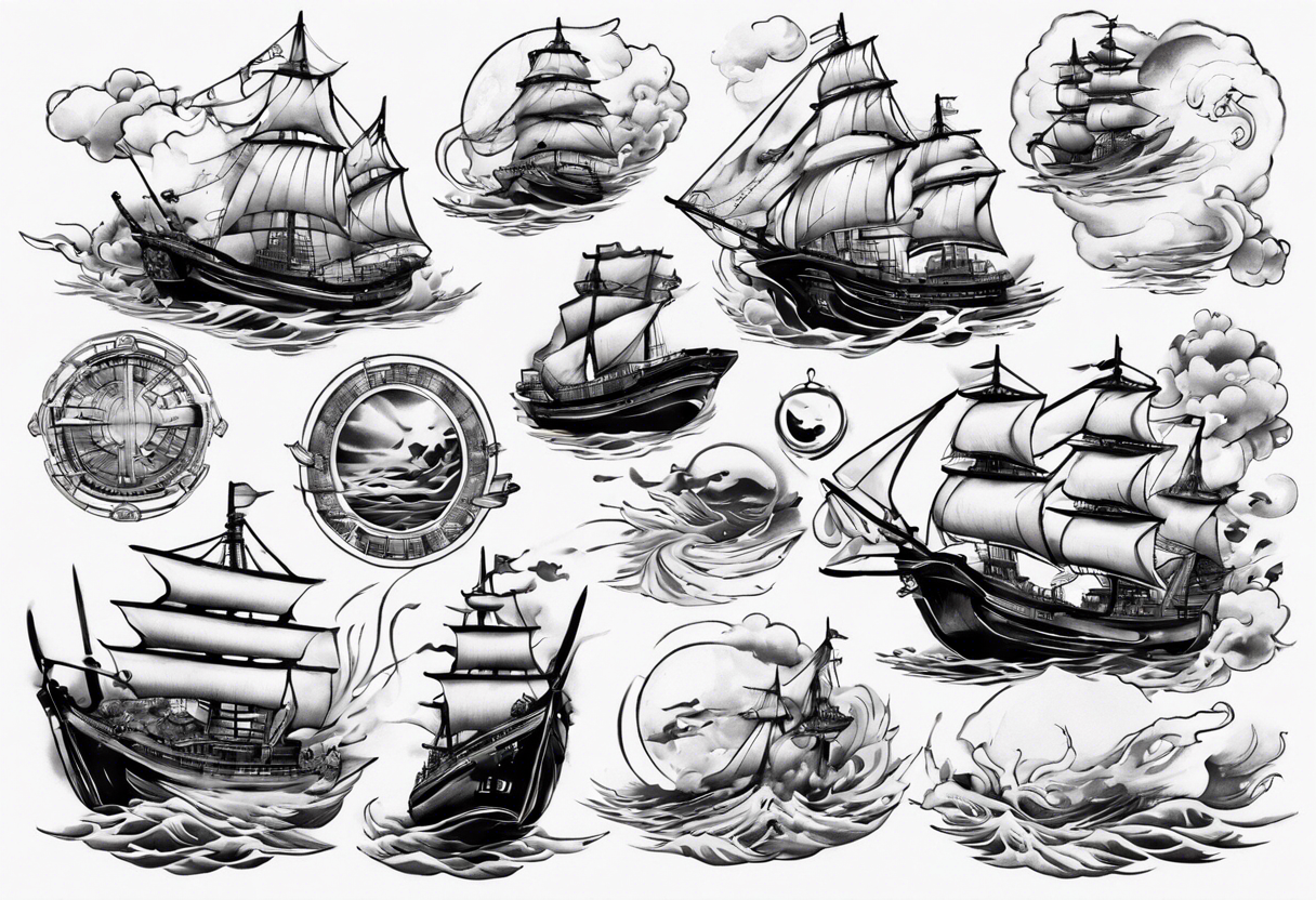 ships fogs tattoo idea