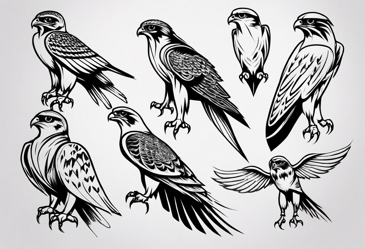 Neo Traditional Girl Falcon Knife Tattoo Design by ivebeencalledmax on  DeviantArt