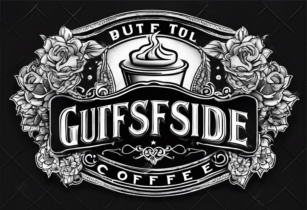 Logo for gulf side coffee tattoo idea