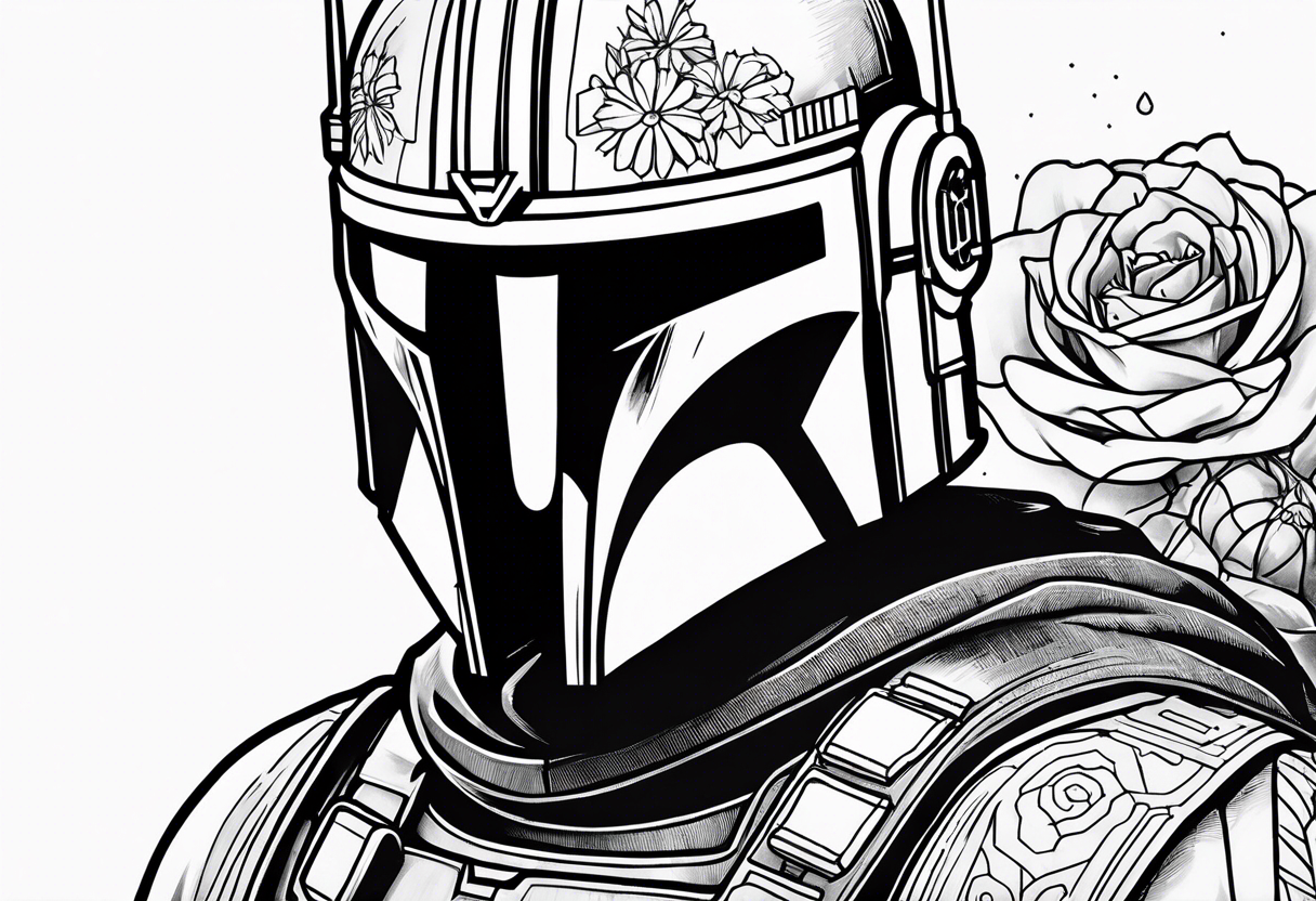 Love, Death & Robots, star wars, mandalorian tattoo idea