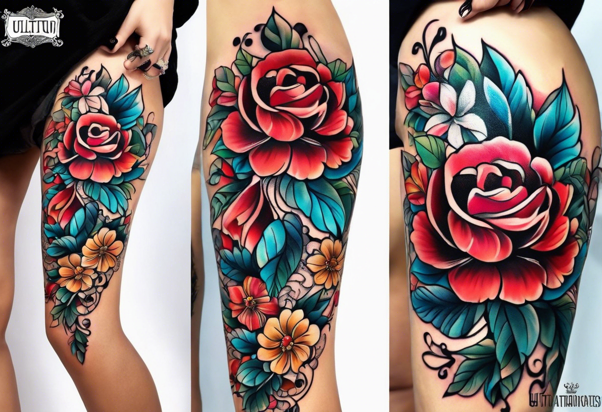 Half sleeve tattoo design references in digital download – TattooDesignStock