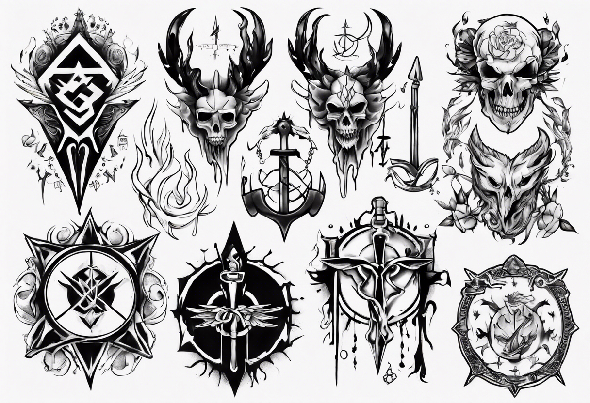 brand of sacrifice tattoo idea