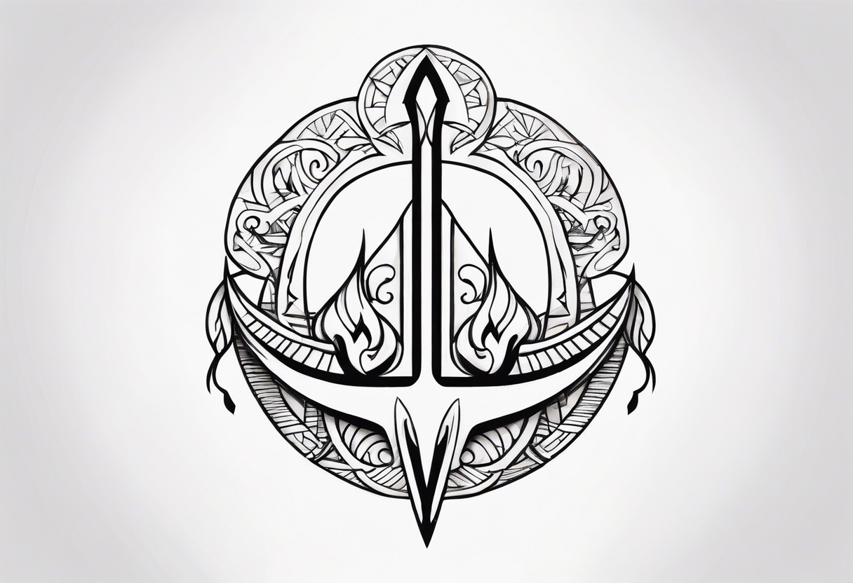 Polynesian hook tattoo tattoo idea