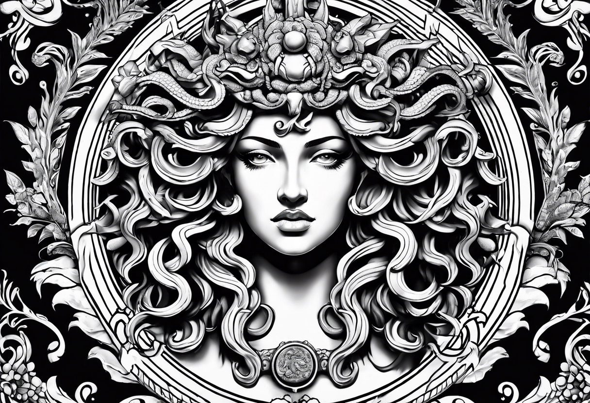 Gorgon Medusa, ancient greece tattoo idea