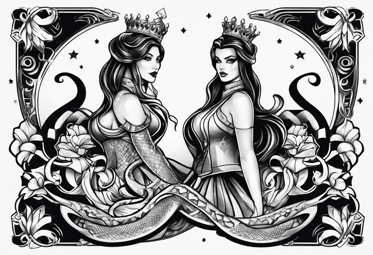 snakes queen of spades tattoo idea