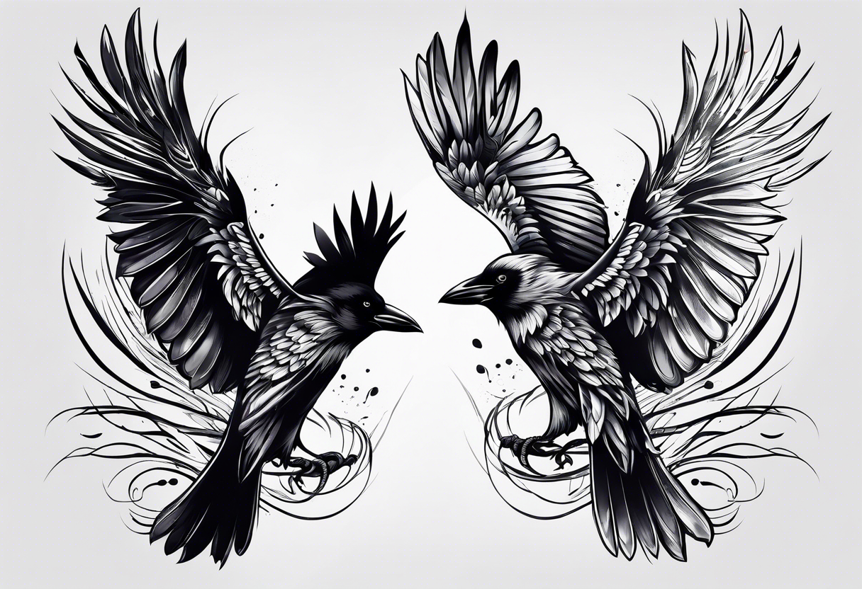 crows tattoo idea