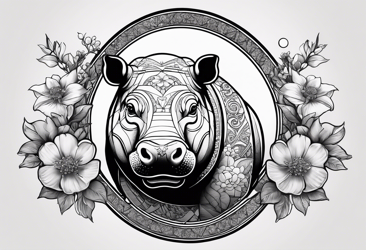 hippopotamus' in Tribal Tattoos • Search in +1.3M Tattoos Now • Tattoodo