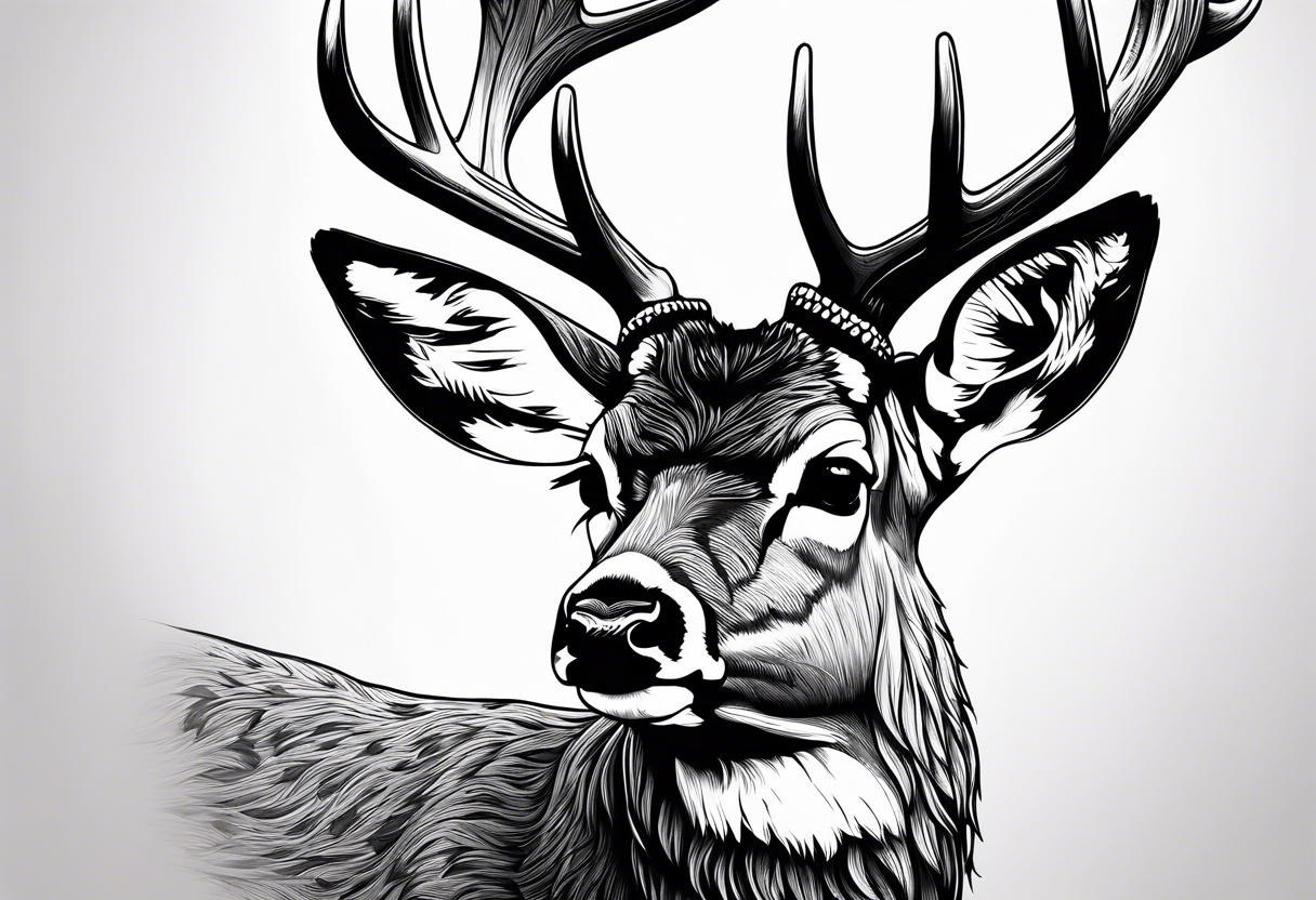 Mule deer tattoo idea