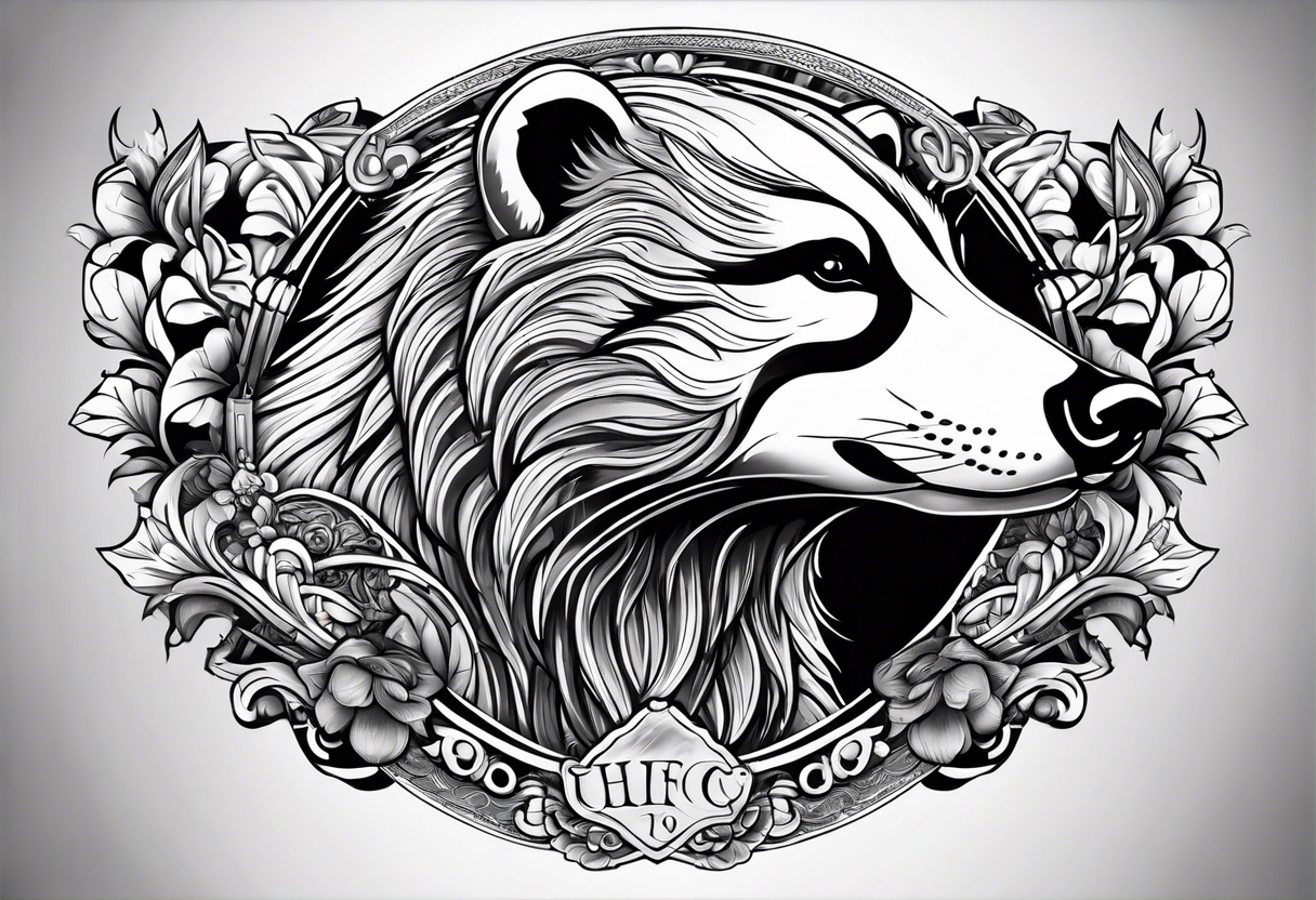 holy badger tattoo idea