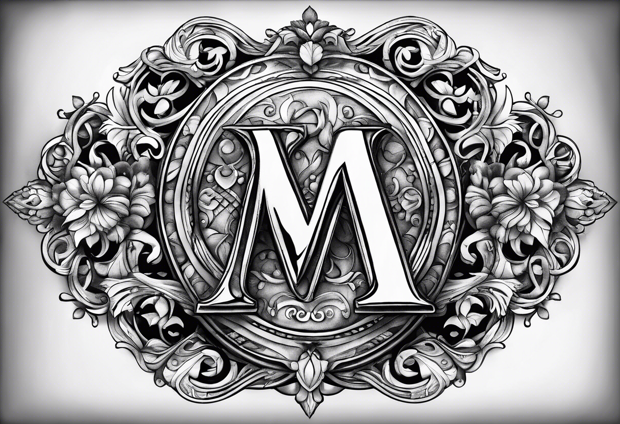 How to make M letter tattoo / M name tattoo - m tatoo fonts / M tattoo -  YouTube