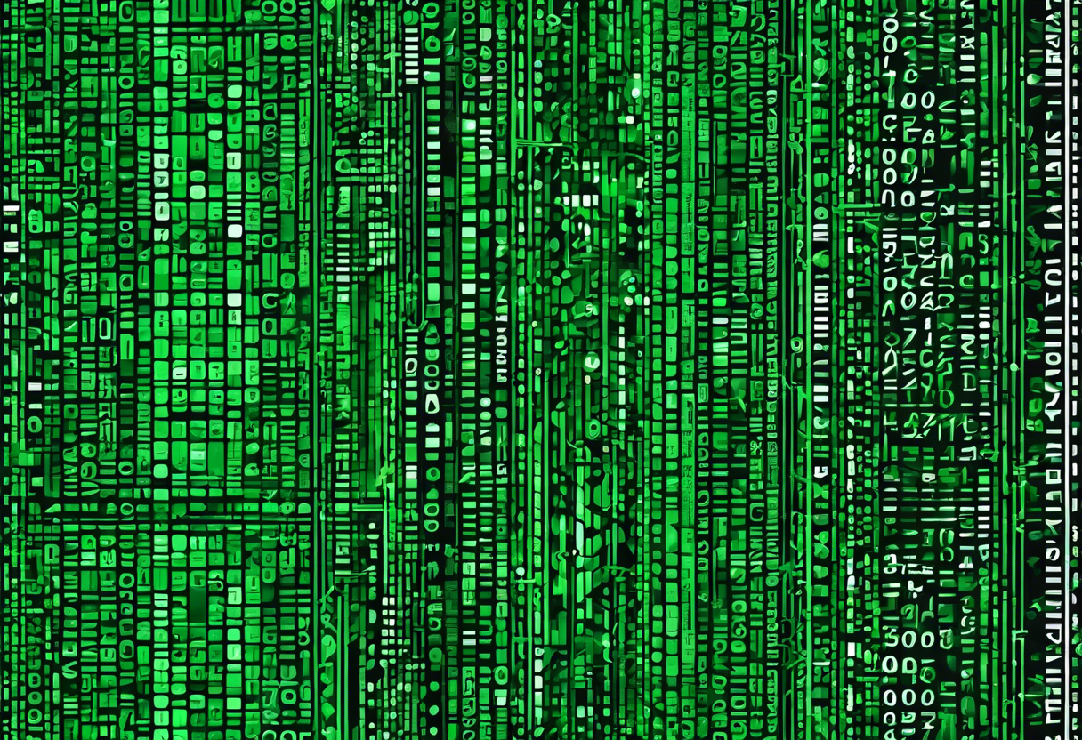 cascading green matrix code from the movie tattoo idea