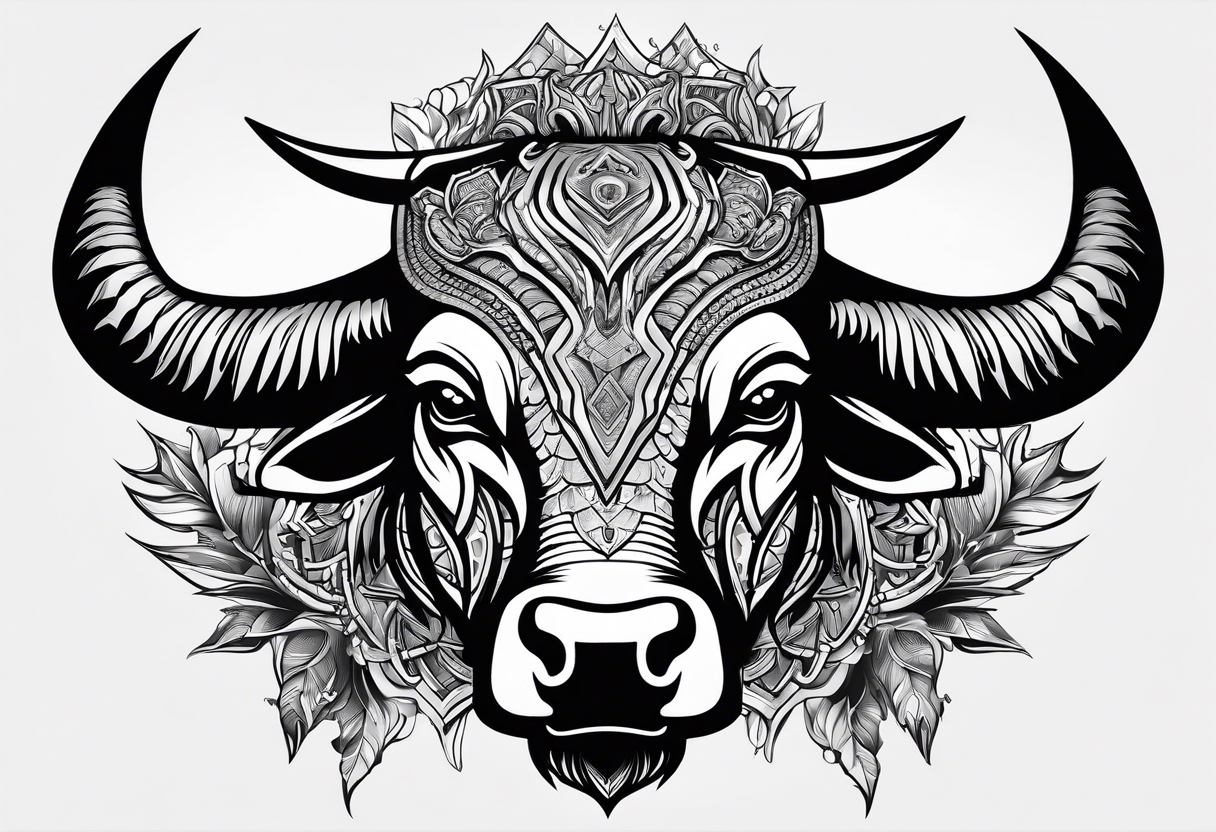 Nvidia geforce claw logo morphing into an aggressive bull tattoo idea