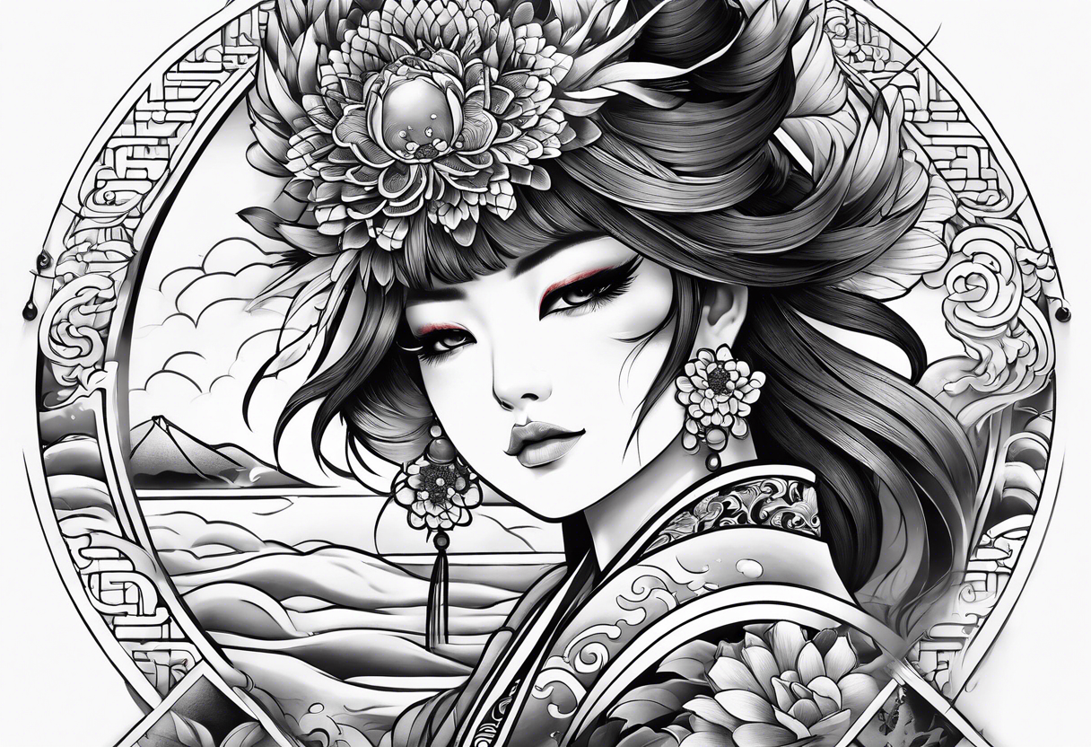 water and air in japanese sleeve tattoo tattoo idea