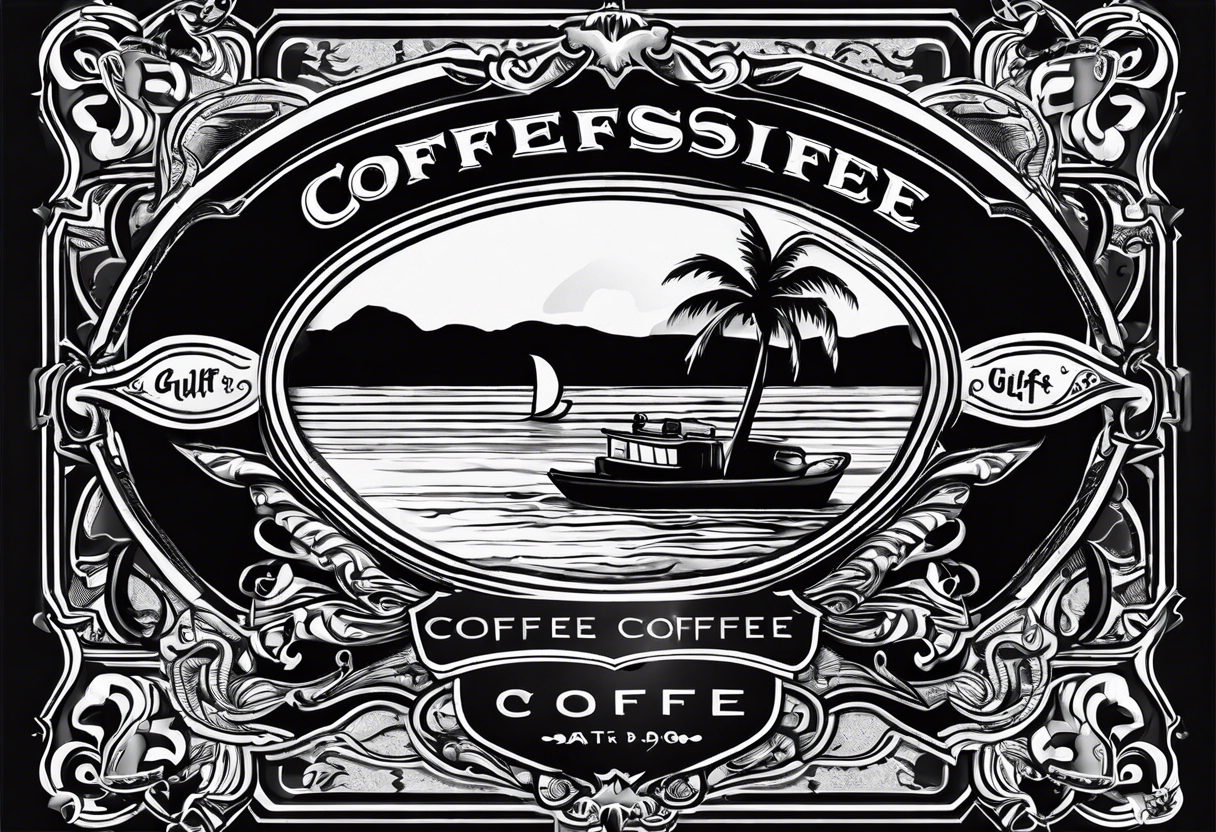 GULF SIDE COFFEE LOGO tattoo idea