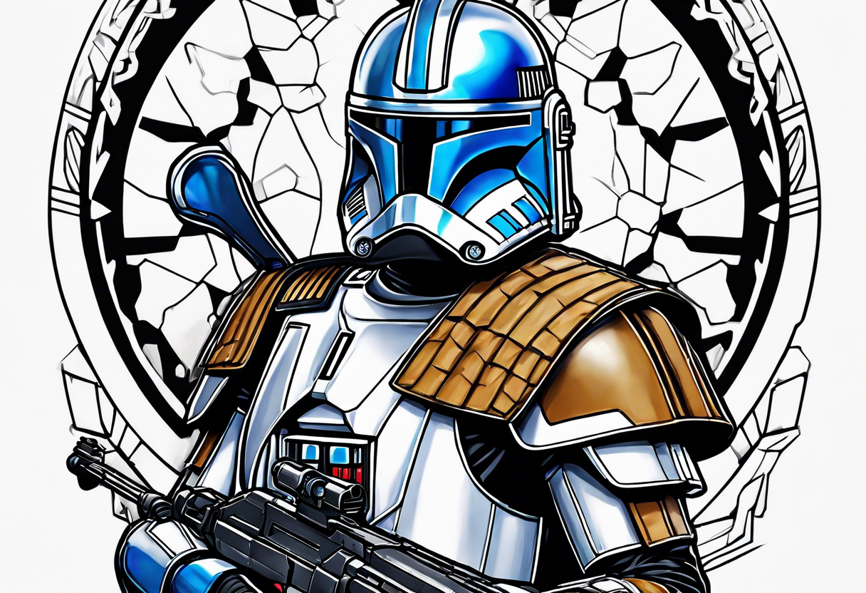 Star Wars, Captain Rex, Pistols drawn, tattoo idea