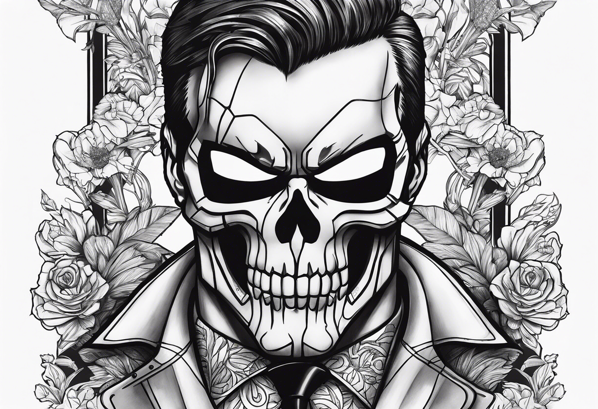 Manners Maketh Man with Punisher skull tattoo idea