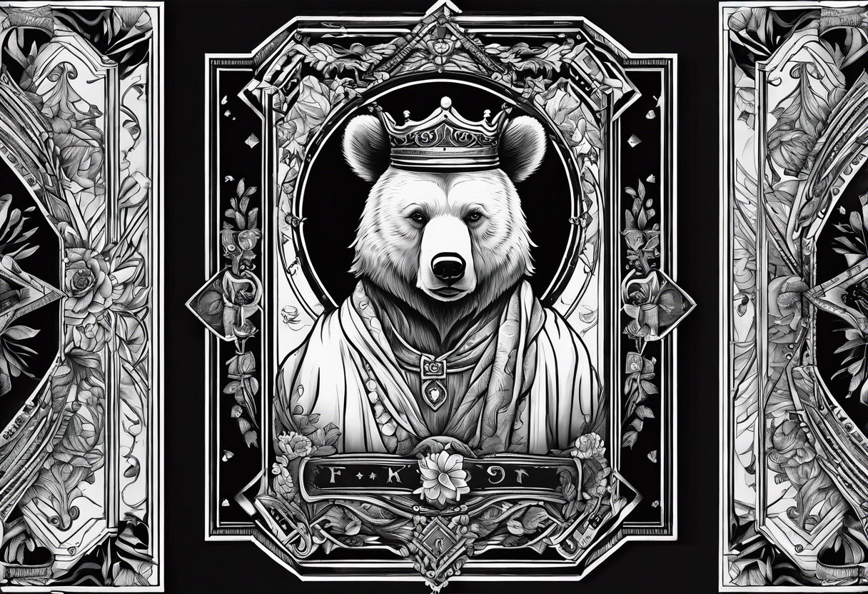 The fool tarot as a bear tattoo idea