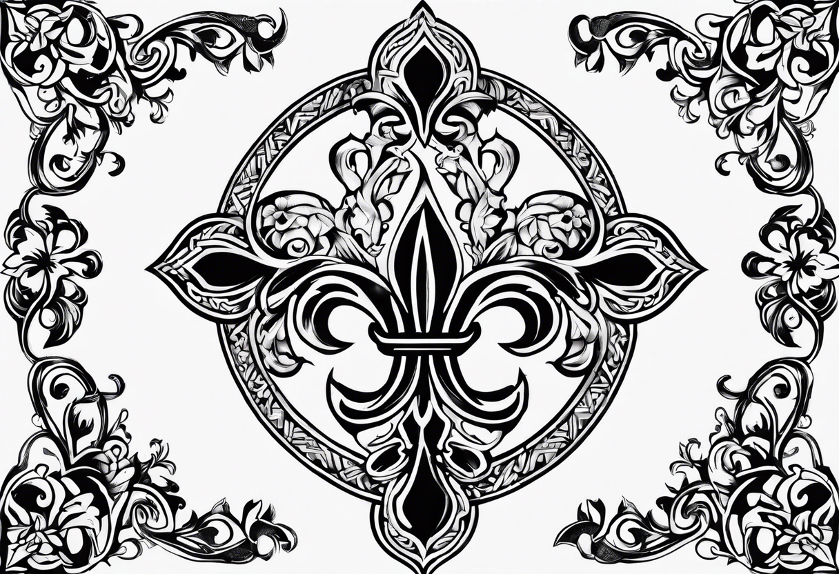 Fleur de lys celtique tattoo idea