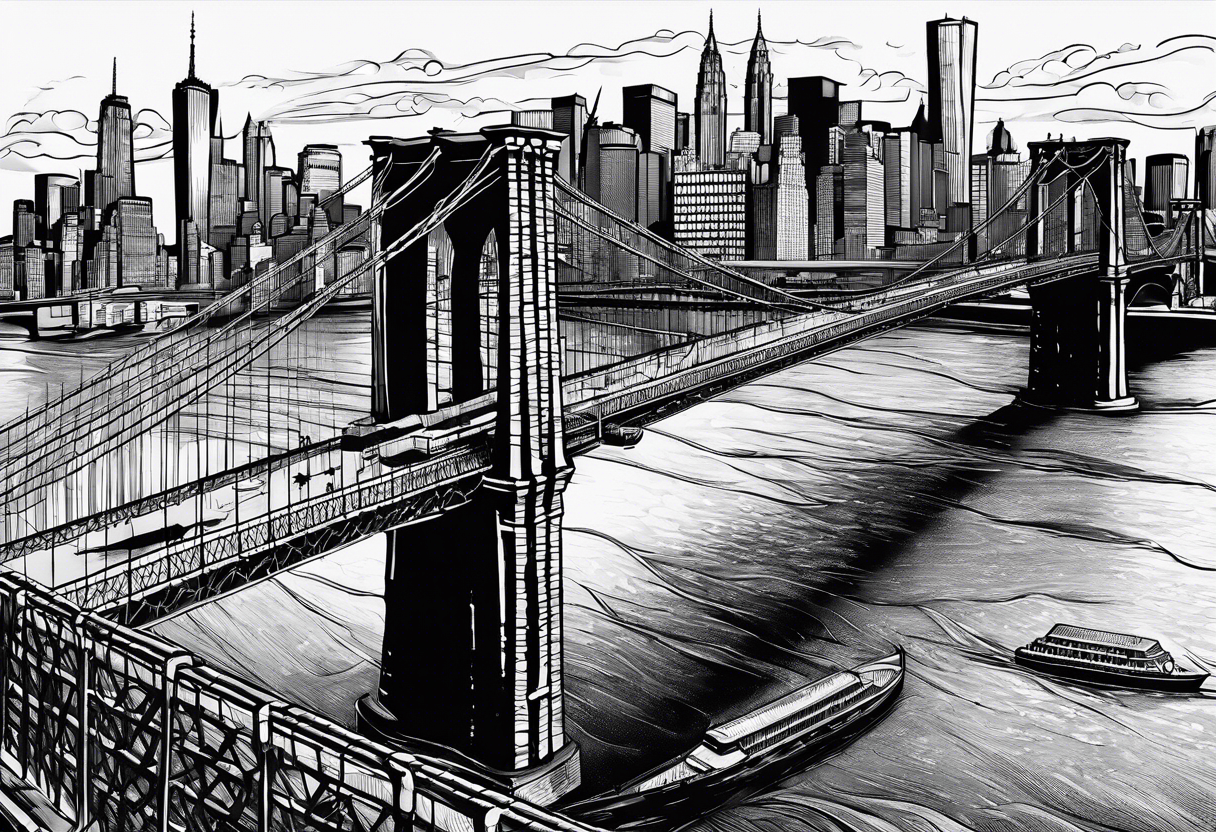 Brooklyn bridge tattoo idea