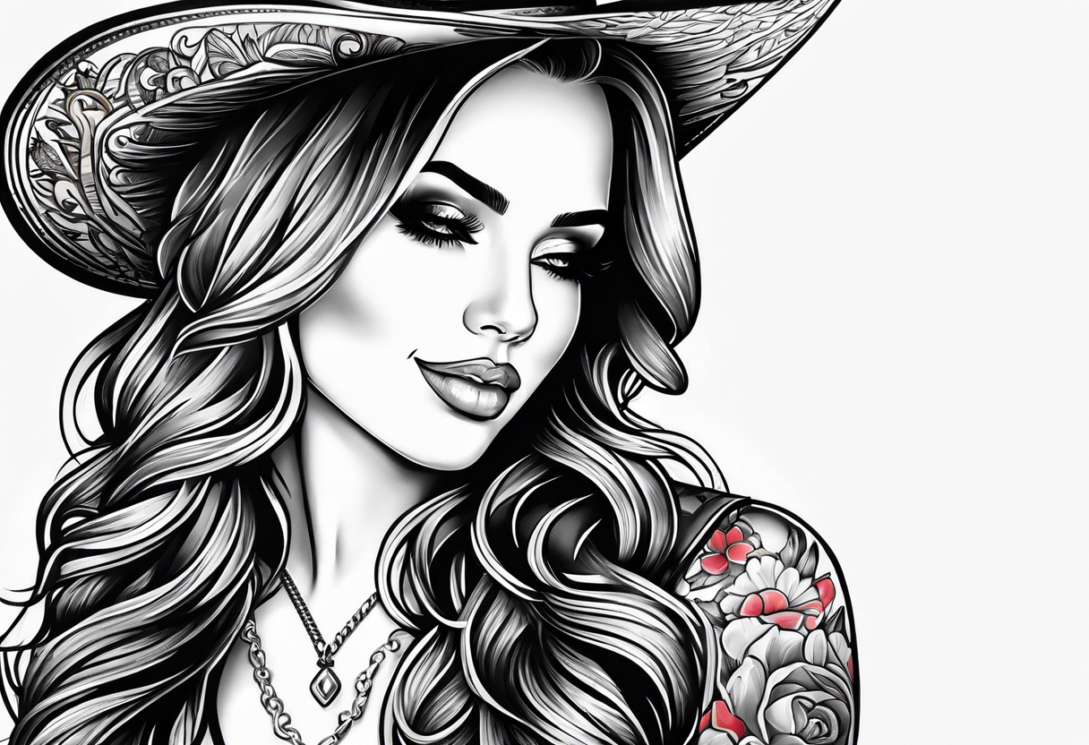 Female country music tattoo idea