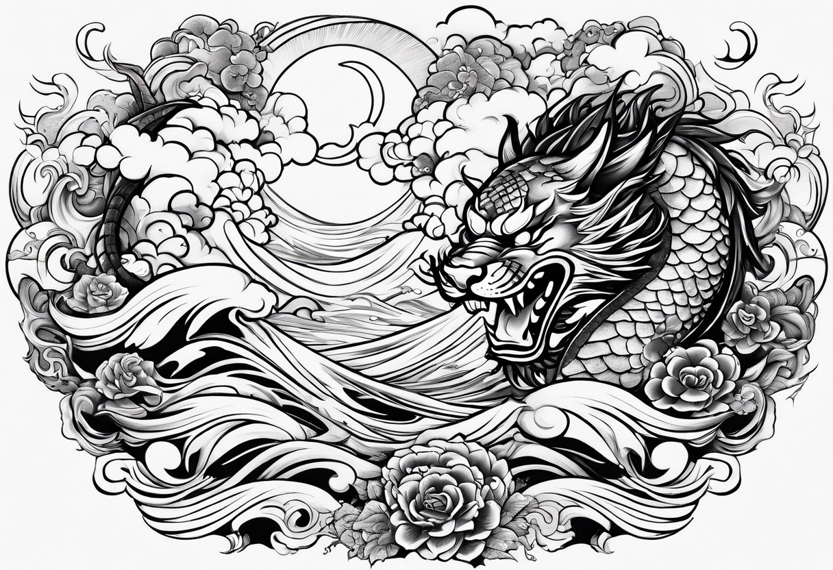 Vintage japanese tattoo style design of tiger Vector Image