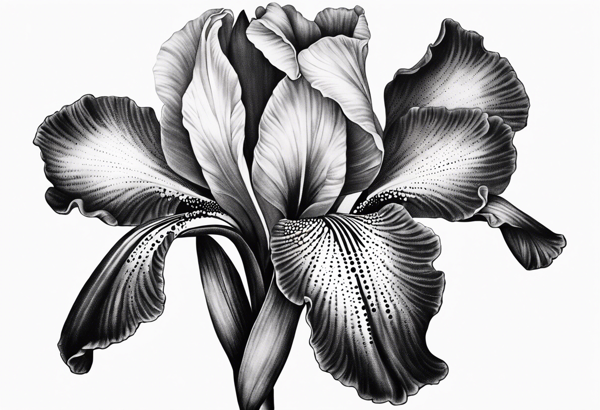 Iris Flower tattoo idea