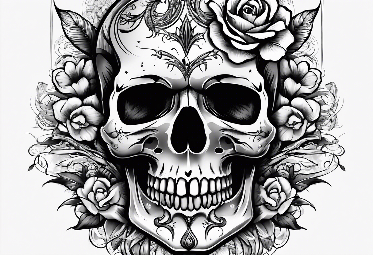 skull tattoo idea