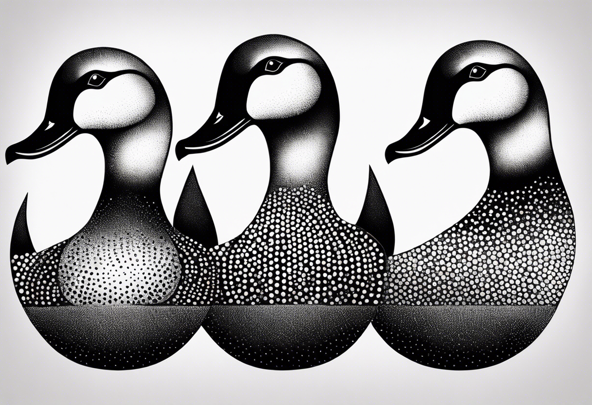 three ducks in a row tattoo idea