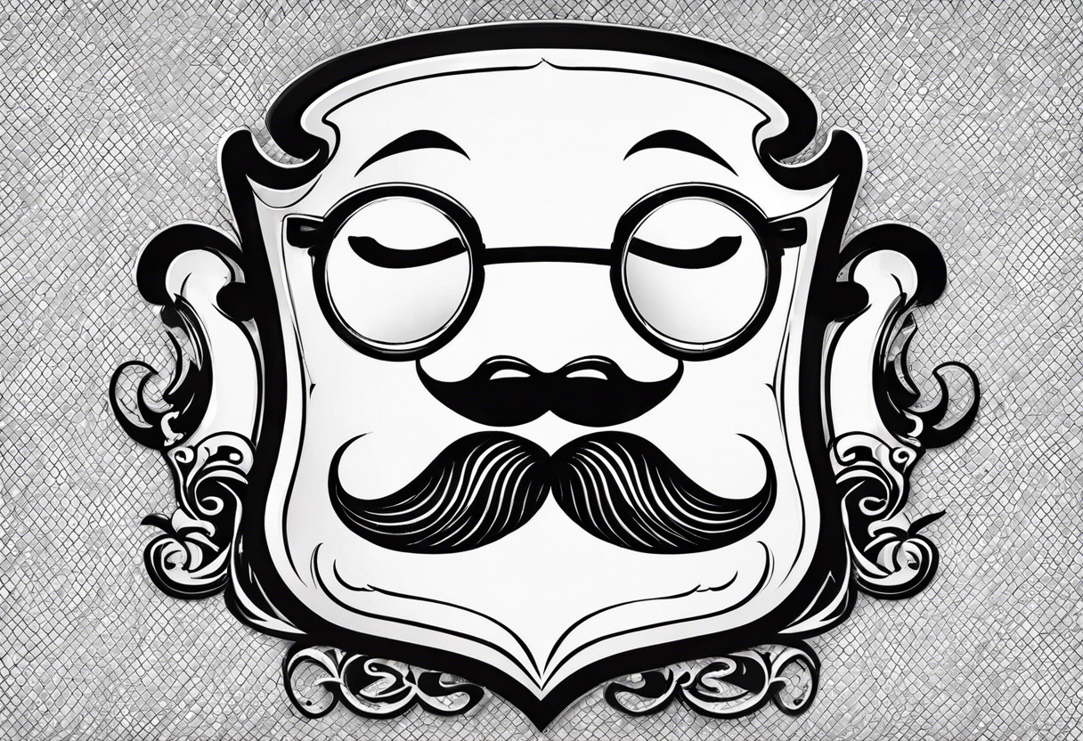 grendel:boxer-mustache-lettering-banner-boxer-traditional