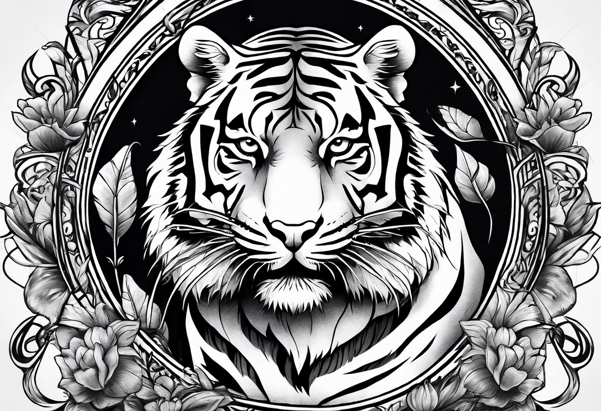 Ratte auf Tiger tattoo idea