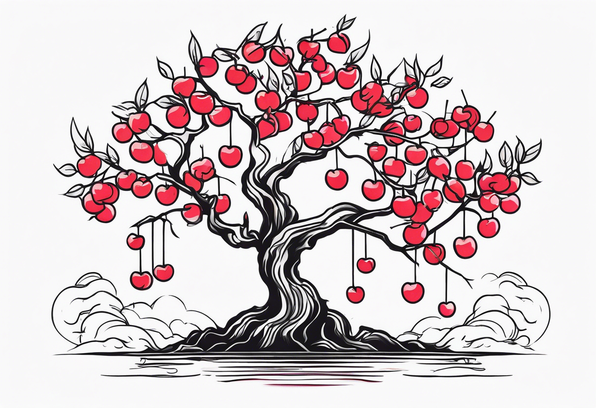 Cherry tree tattoo idea