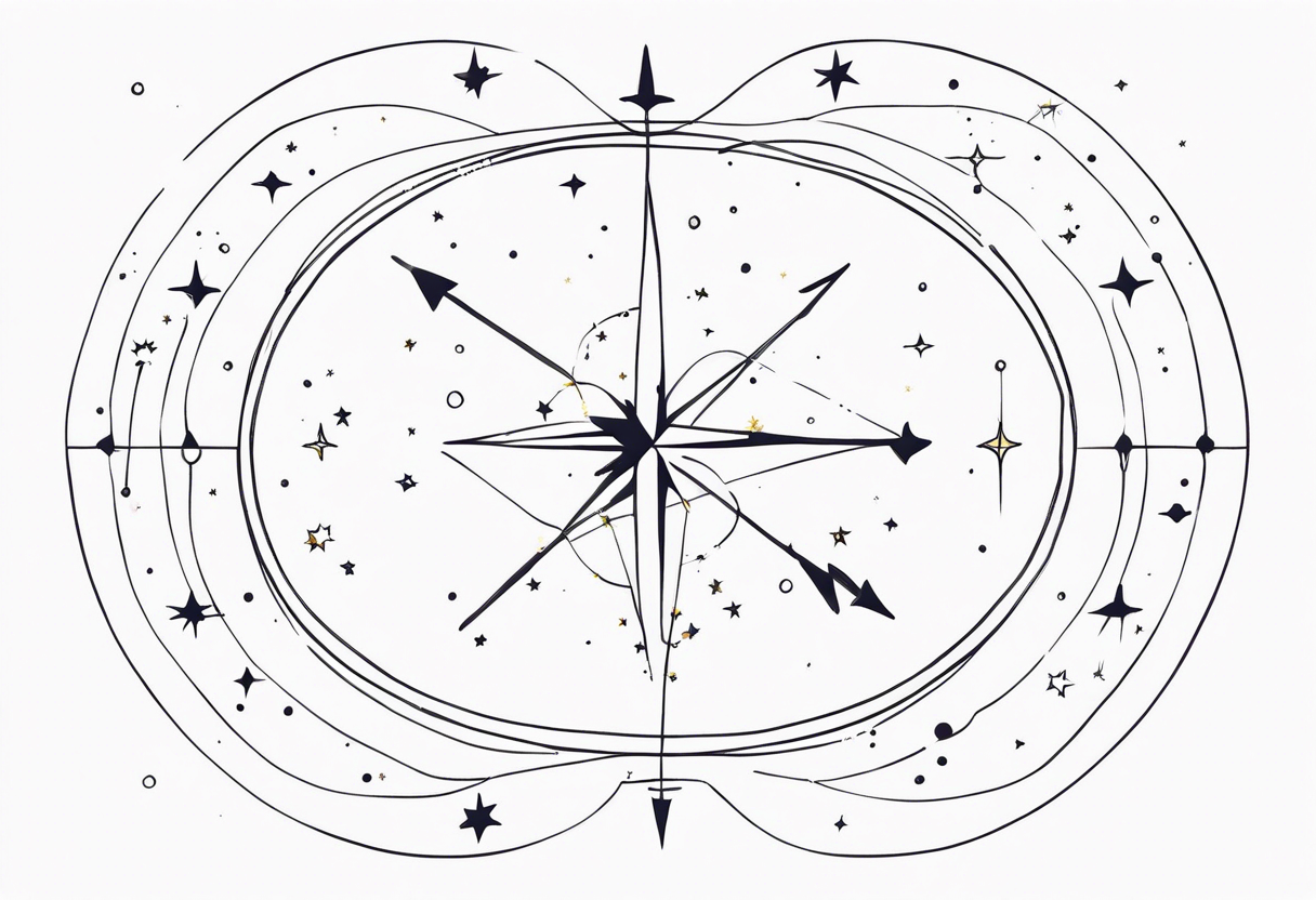 Sagittarius constellation tattoo idea