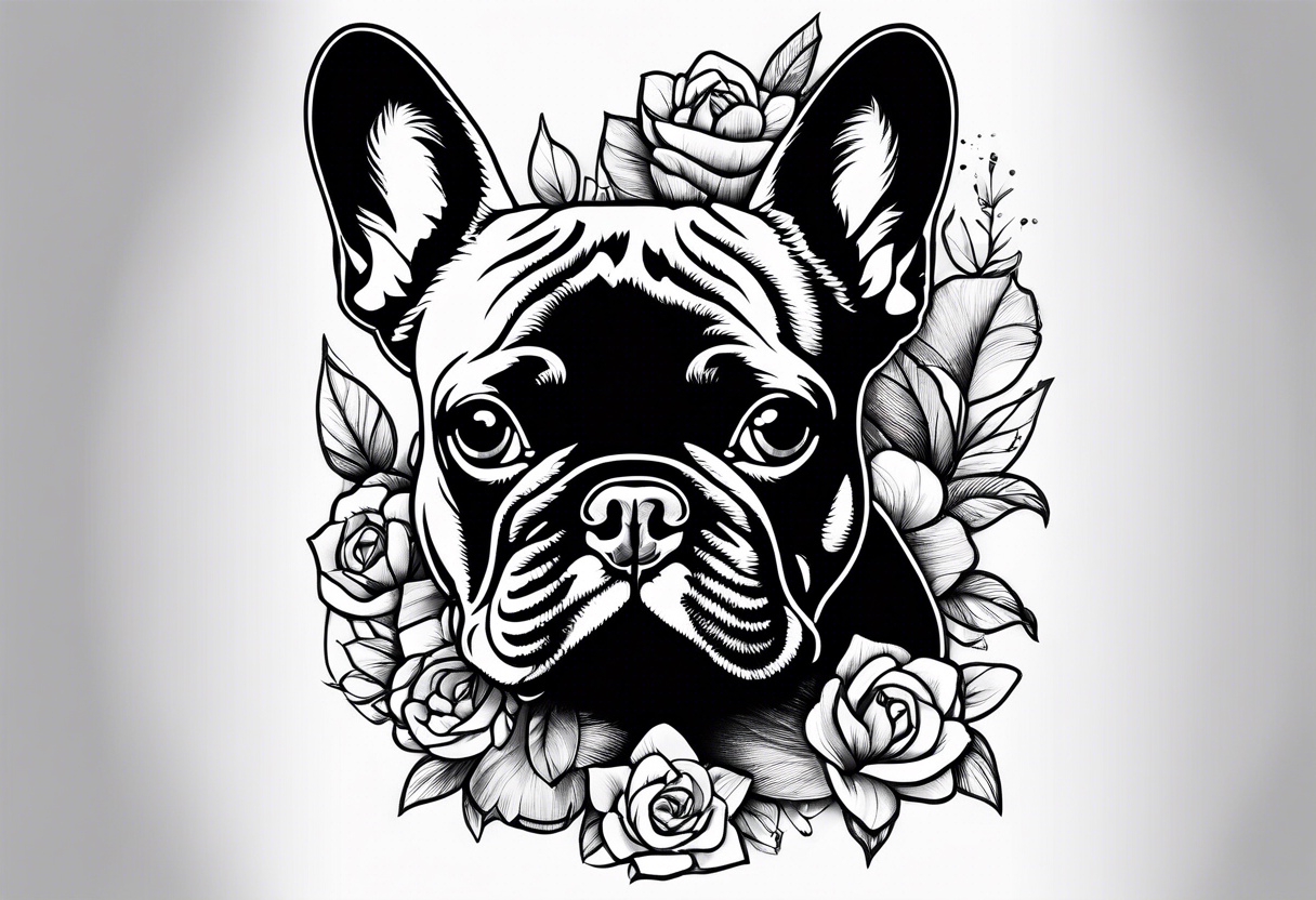 French bulldog tattoo idea