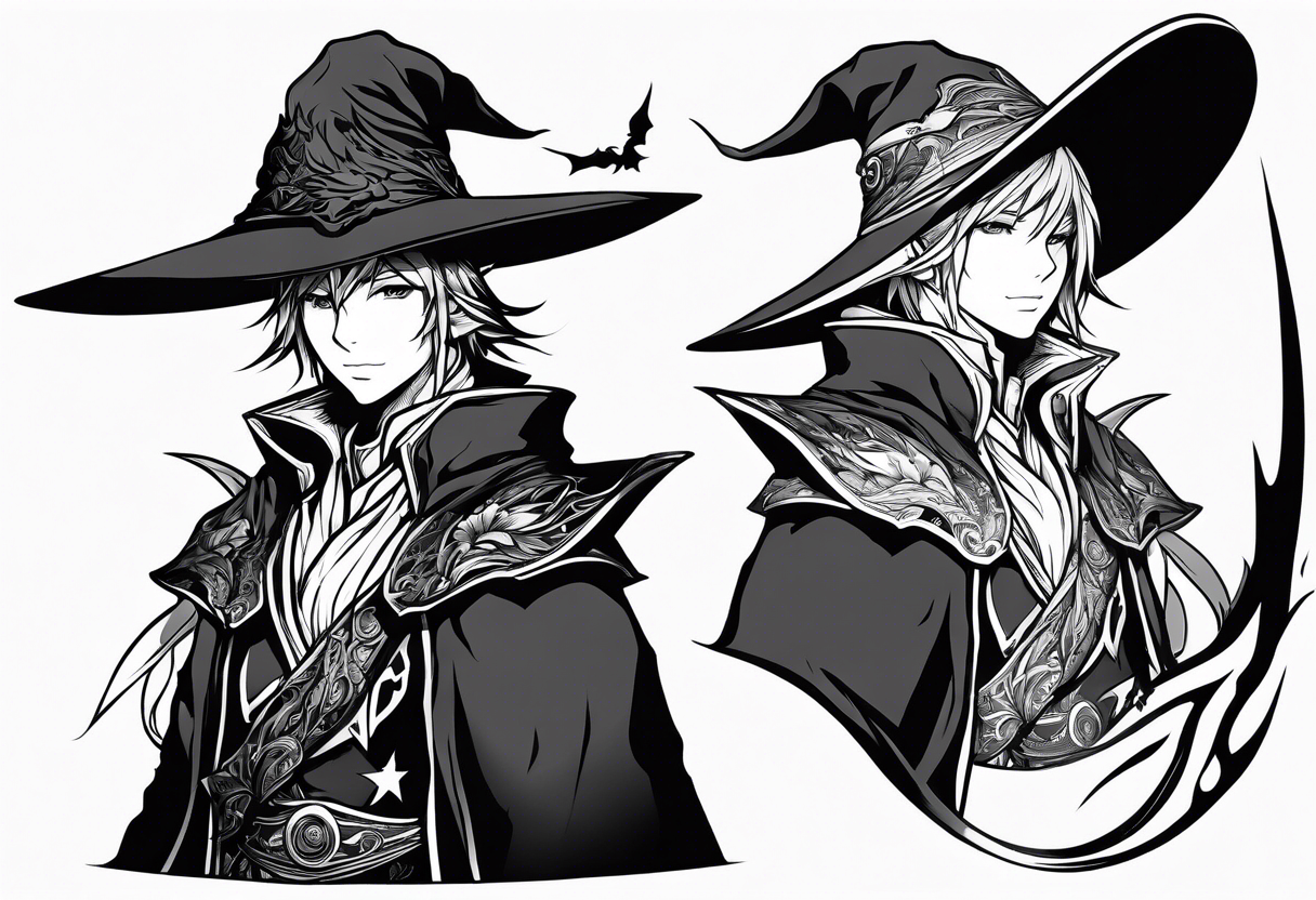 Final fantasy XIV job character Black mage tattoo idea