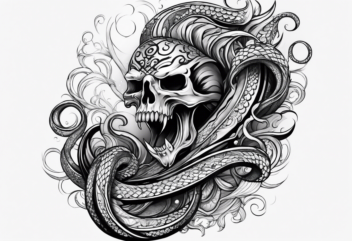 Kraken arm sleeve tattoo idea