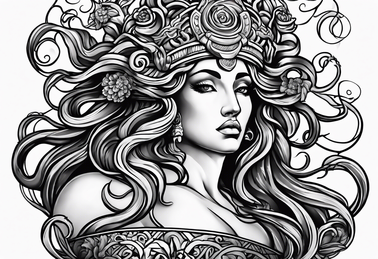 Gorgon Medusa, ancient greece tattoo idea