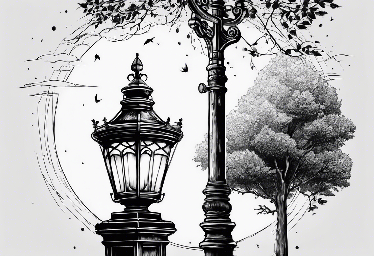 Chronicles of Narnia lamp post tattoo idea