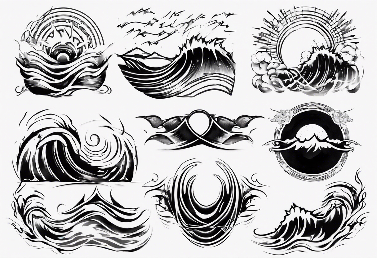 god is in the soundwaves tattoo idea