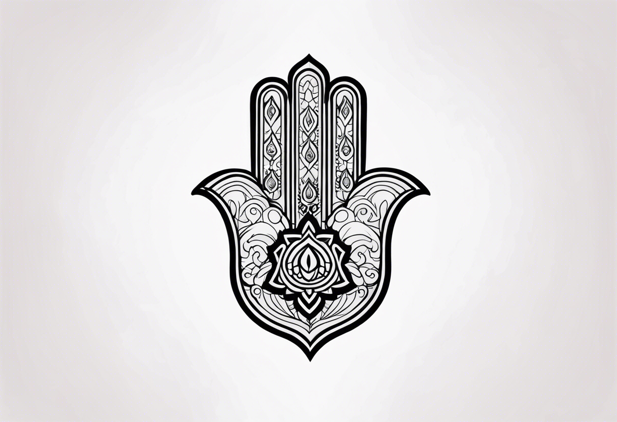 hamsa tattoo idea