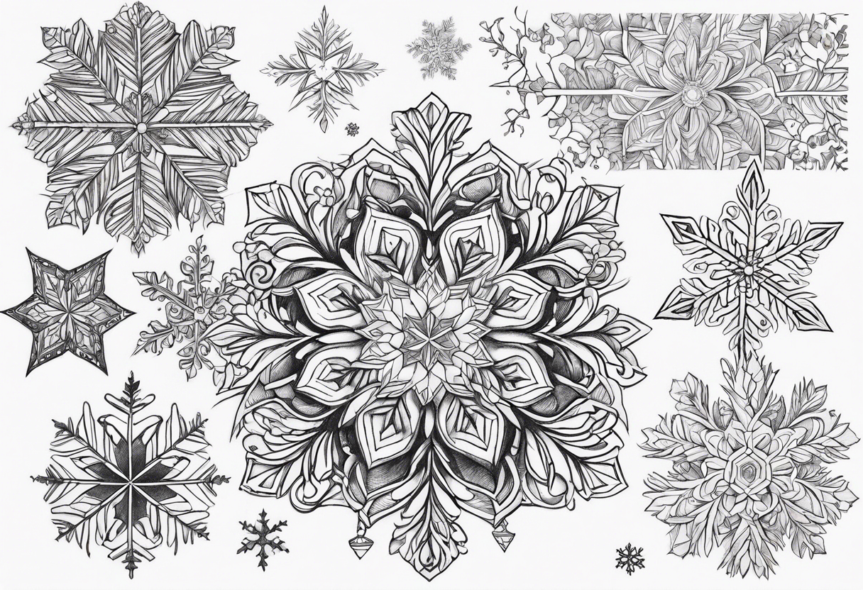 Snowflakes, small tattoo idea