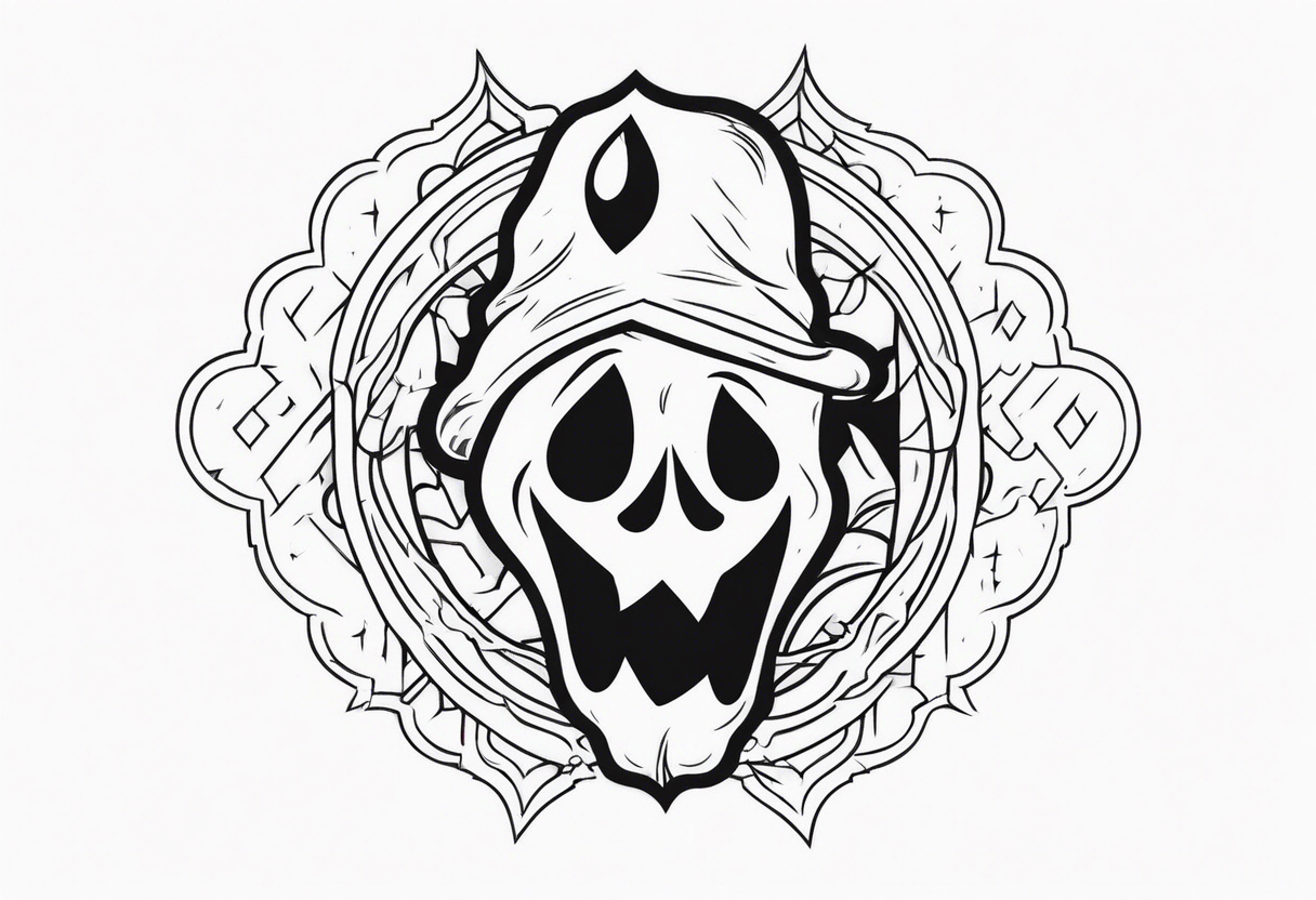 ghost who crying tattoo idea